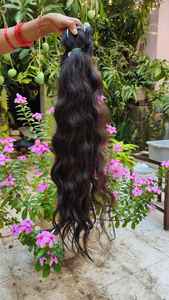 มัดผมมนุษย์แบบไม่ผ่านกระบวนการผมมนุษย์แบบถักสองชั้น - Product Image 2