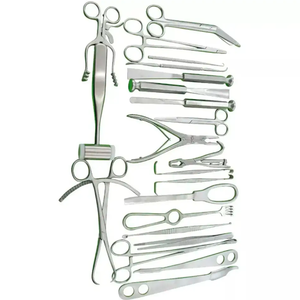Haute qualité Adson Forceps Iris Ciseaux Ensemble d'instruments chirurgicaux Porte-aiguille Plateau de rein avec 15g Suture Instruments chirurgicaux - Product Image 2