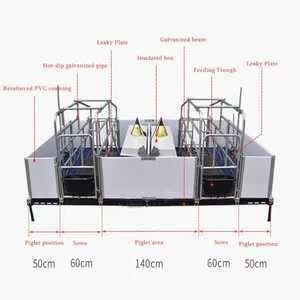 Gran oferta, cama de parto de cerda galvanizada para cría de cerdos, 1 año de garantía, jaula de maternidad para guardería, nueva condición - Product Image 3