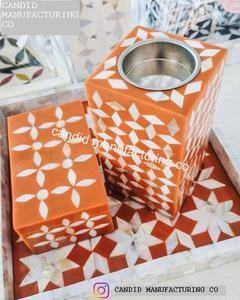 Quemador de Incienso Mubkhar con Incrustaciones de Hueso, Regalo para Bodas y Fiestas, Directo del Fabricante por Candid - Product Image 4