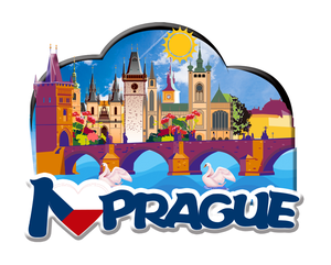 Fábrica logotipo personalizado metal epoxi SPINNER Praque República Checa llavero Praha Prague recuerdo llavero - Product Image 6