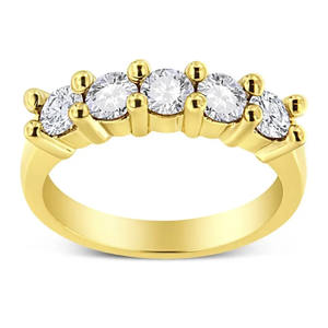 Bague élégante en or jaune 10K, 14K, 18K avec diamant de laboratoire certifié GIA, taille ronde, bijoux de luxe durables pour femmes - Product Image 2