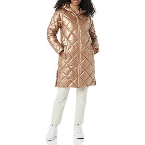 Abrigo Largo Acolchado de Invierno para Mujer, Diseño Personalizado de Alta Calidad, con Capucha, Manga Larga, Material de Poliéster, MOQ Bajo, Personalizable - Product Image 6