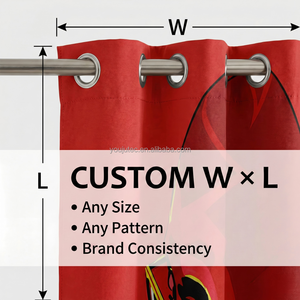 Cortinas Opacas con Estampado Personalizado de Retrato de <span class=keywords><strong>Cantante</strong></span>, Aislantes de Luz, Estilo Europeo/Americano, Multiusos para Oficina y Hogar - Product Image 4