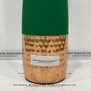 IEI 26 vert soie finition demi martelé cuivre bouteille d'eau nouveau Design écologique Portable pour la maison bureau utilisation extérieure - Product Image 3
