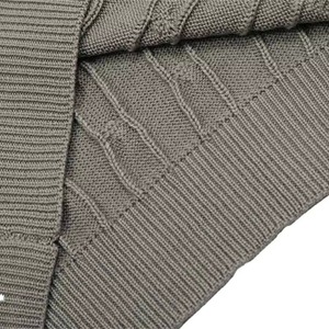 Pulls en laine unis anti-rides pour hommes, personnalisables, fabrication OEM, haute qualité, tricotés, mode hiver 2025 - Product Image 2