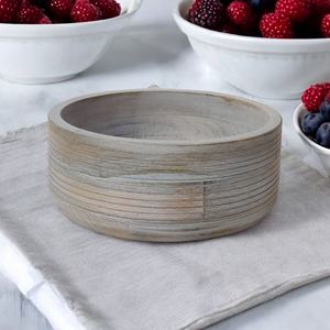 ชุดเชิงเทียนไม้มะม่วงสีขาวแกะสลักด้วยมือ2ชิ้น - Product Image 2