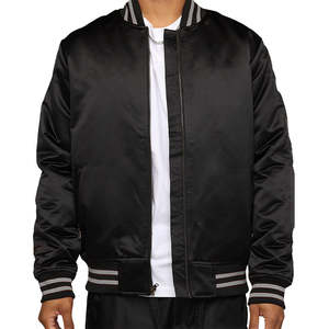 Chaquetas universitarias de invierno para hombre de talla grande, venta al por mayor, chaqueta de béisbol transpirable a prueba de viento frontal con logotipo personalizado - Product Image 2