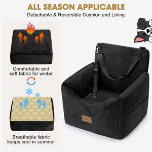 Detached Dog Car Seats for <b>Small</b> Medium Dogs Under 35lbs, Dog Booster Seat with Detachable Washable Cover and <b>Cushion</b> - Product Image 4
