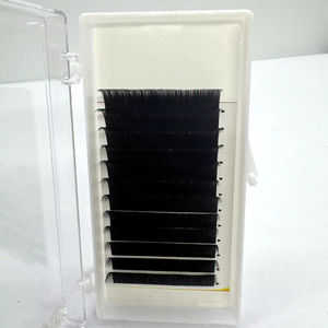 Extensiones de Pestañas de Cachemira de Marca Privada, 0.03, 0.05, 0.07, 0.1, Pestañas Individuales de 18-25 mm, Bandejas de Pestañas al por Mayor, Curvatura C, CC, D, DD - Product Image 1