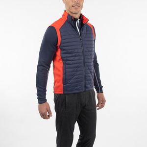 Identité personnalisé fabricant hommes hiver hybride bouffée léger sans manches rembourré gilet body chauffant - Product Image 4