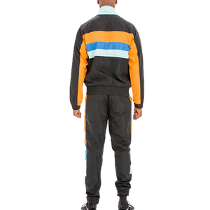 <b>Men's</b> Custom Two-Piece Spring Hooded Skinny Solid <b>Jacket</b> Set Breathable Windbreaker Tracksuit Casual Style - Product Image 3