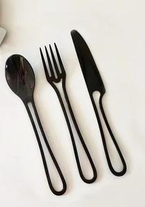 Ensemble de couverts de luxe en fil d'acier inoxydable nouveau design classique nouveaux dîners de mariage à domicile couverts pour usage alimentaire - Product Image 5