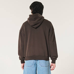 High Quality 500 GSM Cotton <b>Thick</b> Blank Plain Heavyweight Oversized <b>Hoodies</b> No String Unisex Custom Logo Plus Size <b>Men's</b> <b>Hoodies</b> - Product Image 3