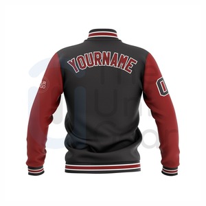 แจ็คเก็ตวาร์ซิตี้ผ้าฝ้าย 100% ยูนิเซ็กส์ขายดีที่สุด ด้านหน้าเป็นมิตรกับสิ่งแวดล้อม ระบายอากาศได้ดี คอตั้ง แจ็คเก็ตเลตเตอร์แมนผู้ชาย สไตล์ไฮสตรีท - Product Image 5