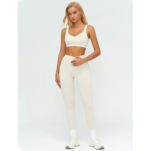 Conjuntos de Yoga Reversibles y Transpirables de 2 Piezas, Atléticos, Ligeros, Ecológicos, de Secado Rápido, Elásticos en Cuatro Direcciones, Top y Leggings para Mujer - Product Image 5