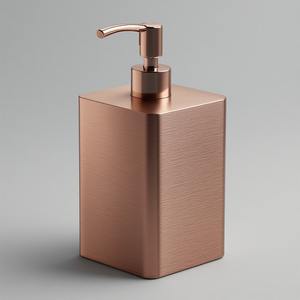 Distributeur de savon pour salle de bain en acier inoxydable et marbre classique, design moderne et luxueux, écologique, durable, fonctionnement fluide, longue durée de vie - Product Image 4