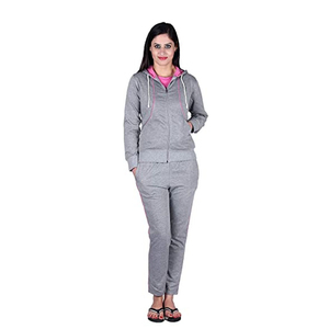 Chándal sólido informal con capucha personalizado para mujer para entrenamiento de gimnasia de invierno 100% algodón servicio OEM - Product Image 3