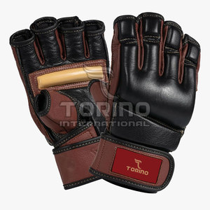 Guantes de MMA para Adultos, Recién Llegados, de Cuero de Primera Calidad, con Absorción de Humedad, Cierre de Velcro, Unisex, para Entrenamiento de Boxeo - Product Image 2