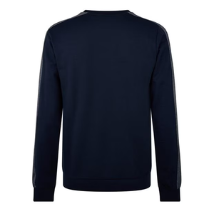 Sweat-shirt décontracté à manches longues et col rond en coton mélangé doux pour hommes, vêtements de sport ajustés pour le quotidien - Product Image 3