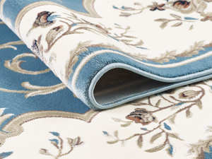 Alfombra turca de lujo hecha a máquina, modelo Laila Blue Blue Premium para sala de estar, del fabricante de Gaziantep. - Product Image 2