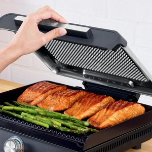 Ninja GR101 elettrica griglia interna e piastra in alluminio barbecue grq Grill per casa Hotel e spina all'aperto - Product Image 5