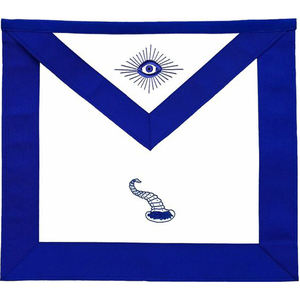 Delantal Grand Master Mason Delantal Vestido completo Collar de cadena - Product Image 4