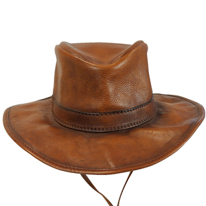 Moda de cuero Nuevo diseño Sombrero de cuero/Sombrero deportivo sin estructura con logotipo personalizado bordado - Product Image 6