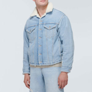 Chaqueta vaquera para hombre de High Street 2025, diseño personalizado de moda transpirable con botón rasgado en la parte delantera, ropa de calle de alta calidad - Product Image 4