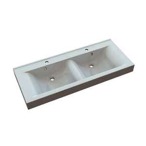 Lavabo de Mármol Recompostado de 120 cm con Doble Lavabo, Categoría de Producto Premium - Product Image 1