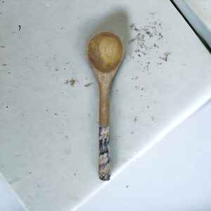 Ensaladera pequeña hecha a mano respetuosa con el medio ambiente personalizada, diseño de madera de mango hecho a mano, estampado, decoración del hogar esmaltada en blanco marino - Product Image 5