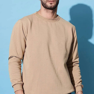 2025 meilleure vente en vrac quantité ras du cou pull sweat personnalisé uni 100% coton sweats pour hommes en gros pour l'hiver - Product Image 5