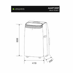 Aire Acondicionado Eléctrico Aspes AAAP1200F Solo Frío - Product Image 6