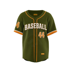 Camiseta de béisbol personalizada para hombres y mujeres, uniforme de equipo con botones transpirables con diseño OEM e impresión de logotipos - Product Image 1