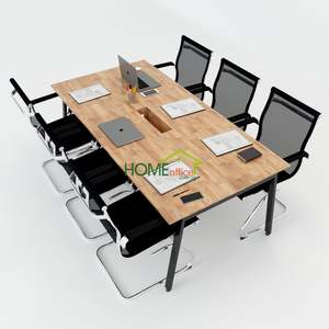 Modern Solid Wood Aton Concept <b>Office</b> Conference <b>Table</b> 200x100 - Product Image 1