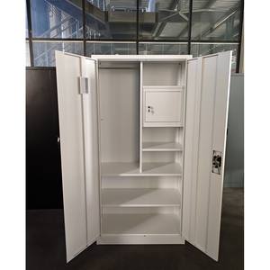 안전한 강철 서류 정리 캐비닛 로커 옷장 보관 옷장이있는 금속 보관 옷장 - Product Image 1