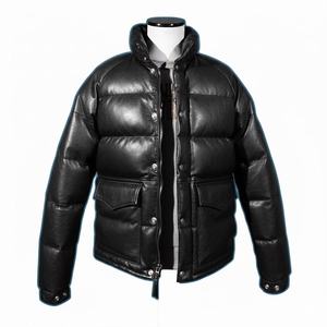 Chaqueta de Invierno Unisex de Marca Propia, Cuello Mao, Gruesa, Acolchada, Resistente al Viento, con Capucha y Logotipo Frontal - Product Image 6