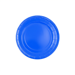 Piatti di carta blu Party Love da 17 cm usa e getta per feste, 12 pezzi per confezione - Product Image 2