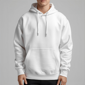 เสื้อฮู้ดผ้าฟลีซสำหรับทุกเพศเสื้อฮู้ดผ้าคอตตอนพิมพ์แบบกำหนดเอง - Product Image 5