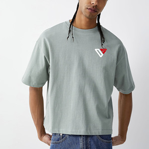 เสื้อยืดผู้ชายผ้าฝ้าย100% แขนครึ่งพิมพ์โลโก้แบบกำหนดเอง - Product Image 2