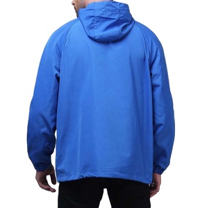 Veste coupe-vent légère à capuche 100% nylon, veste décontractée d'été coupe-vent avec fermeture éclair, technologie de tissu imperméable - Product Image 4