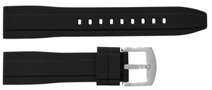 JD410 Sport Adjustable Silicone <b>Watch</b> Band Black Water Resistant 20-22mm Soft Light Breathable Smart <b>Watch</b> Strap Stainless Steel - Product Image 2
