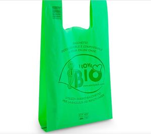 Bolsas de plástico ecológicas para camisetas de supermercado, biotransparentes - Product Image 1