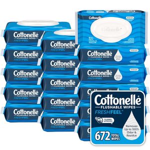 ผ้าเช็ดทำความสะอาดแบบเปียก Cottonelle Fresh Feel สำหรับผู้ใหญ่ แบบใช้แล้วทิ้งได้ 16 แพ็คแบบฝาพับ แพ็คละ 42 ผืน (รวม 672 ผืน) - Product Image 5