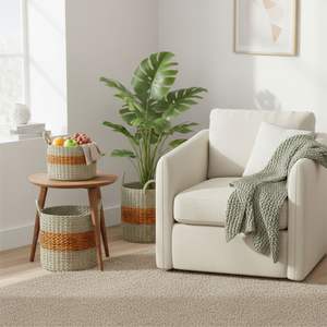 Cesta NAWA, Artesanía en Corteza de Árbol de Plátano - Product Image 3