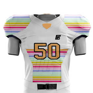 ชุดอเมริกันฟุตบอลโลโก้สั่งทำ วัสดุคุณภาพสูง เหมาะสำหรับสโมสร ทีม และโรงเรียน - Product Image 4