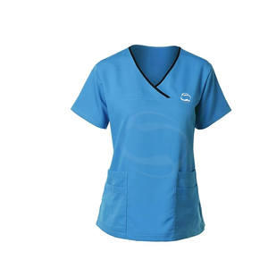 ชุดเครื่องแบบพยาบาลชุดเครื่องแบบสองชิ้นผ้ายืดสแปนเด็กซ์ชุดขัดผิวพยาบาลชุดเครื่องแบบสครับ - Product Image 2