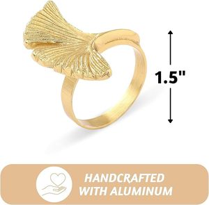 Servilleteros de aluminio con forma de Vintage hechos a mano, decoración de mesa de fiesta de boda única, servilletero exclusivo - Product Image 3