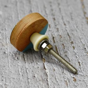 Pomos de puerta de madera y resina con diseño dorado de tres tonos vintage, tiradores decorativos para cajones de armarios para muebles interiores y uso doméstico - Product Image 3