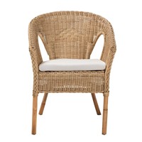 Meilleures ventes, vente en gros, nouveauté écologique, nouvel article, fauteuil rustique, meubles de maison, chaises de loisirs en rotin vintage fabriquées au Vietnam